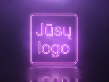 neonine logo animacija